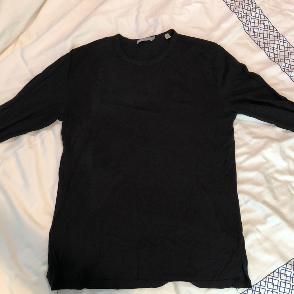 Vince Baseball shirt in black